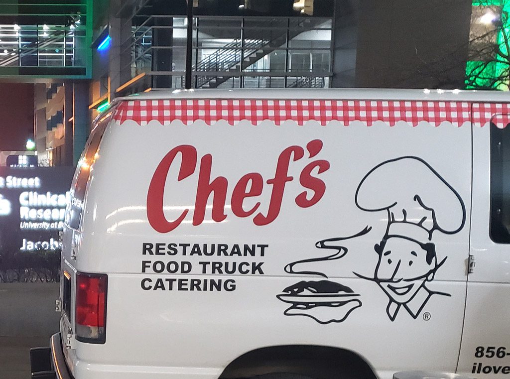 chefs catering van
