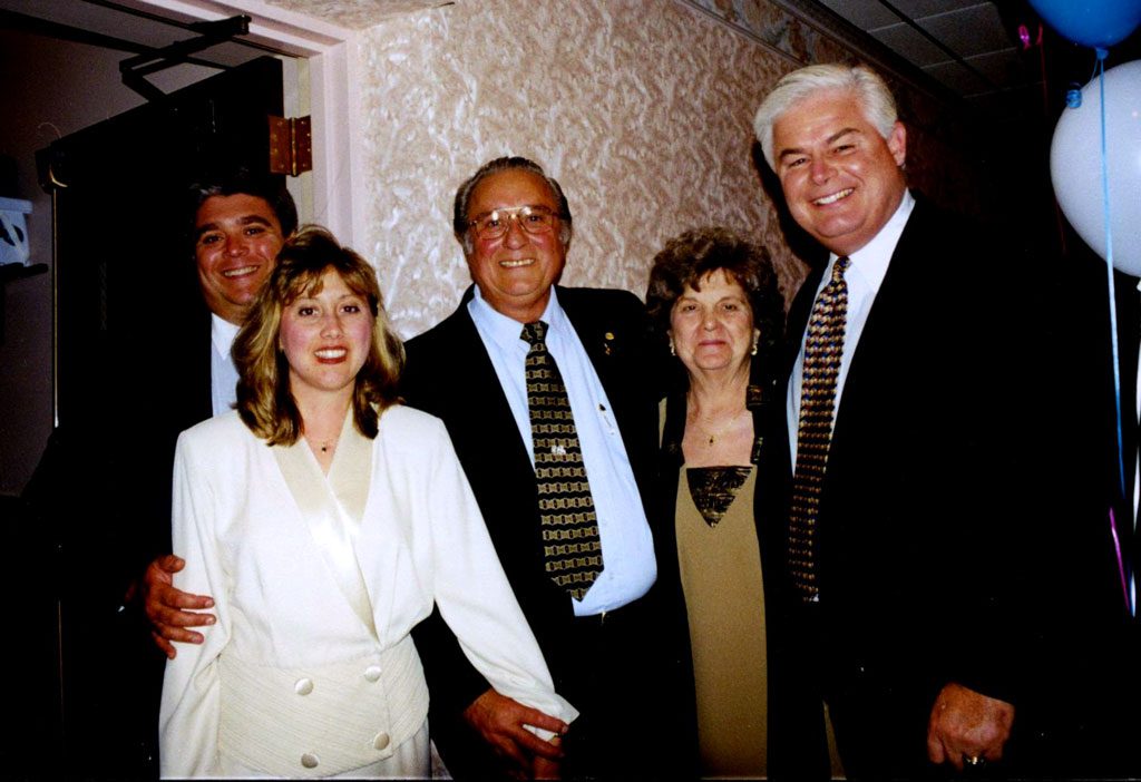 Lou Sr, Lou Jr, Mary-Beth, Ann, friend